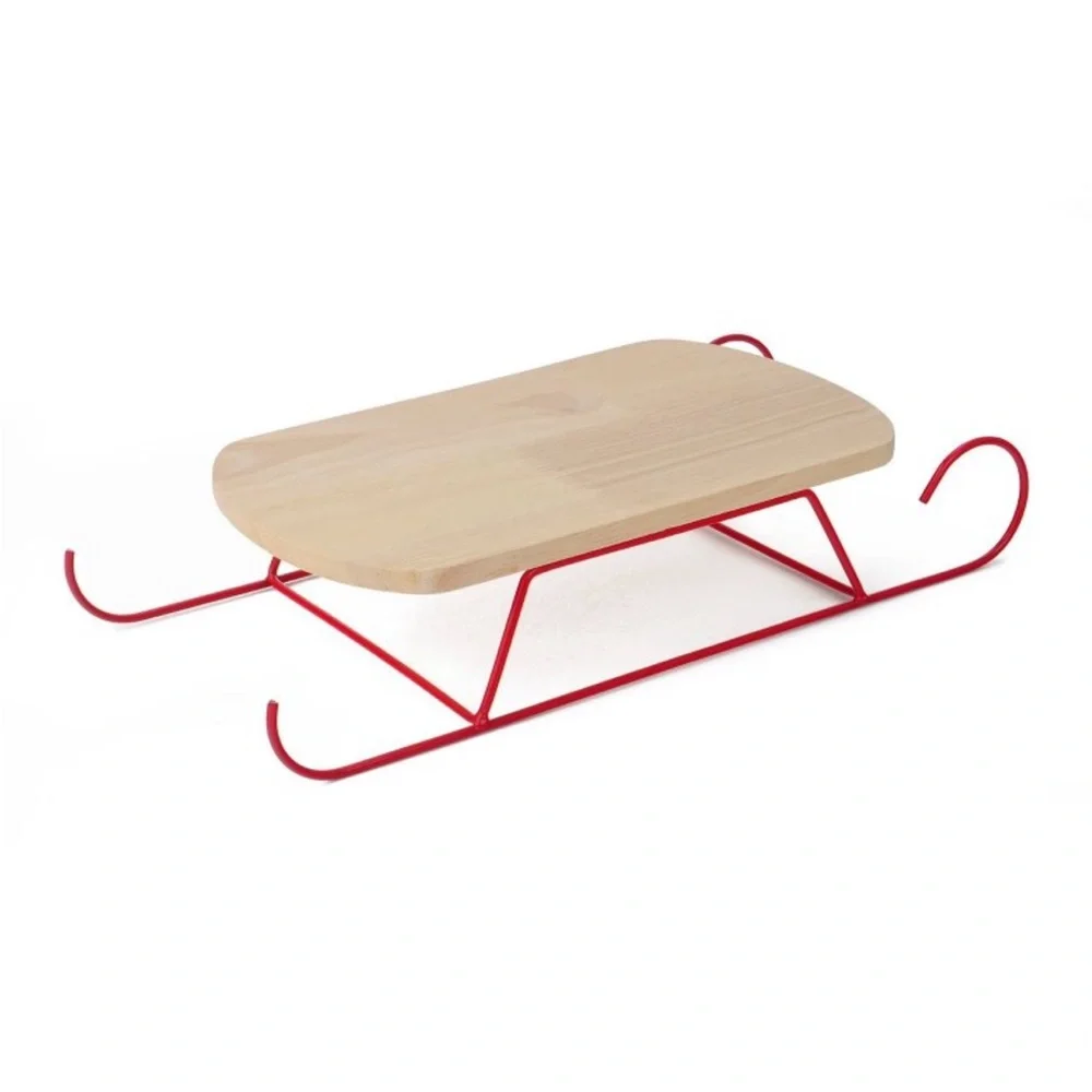 Target Bullseye Novelty Wood Serving Sleigh🎀
